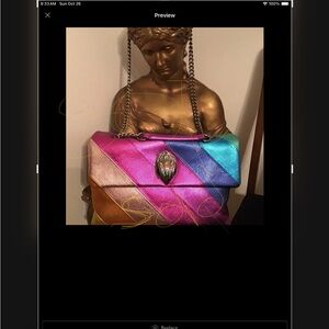Kurt Geiger London Kensington large Rainbow Bag w tag